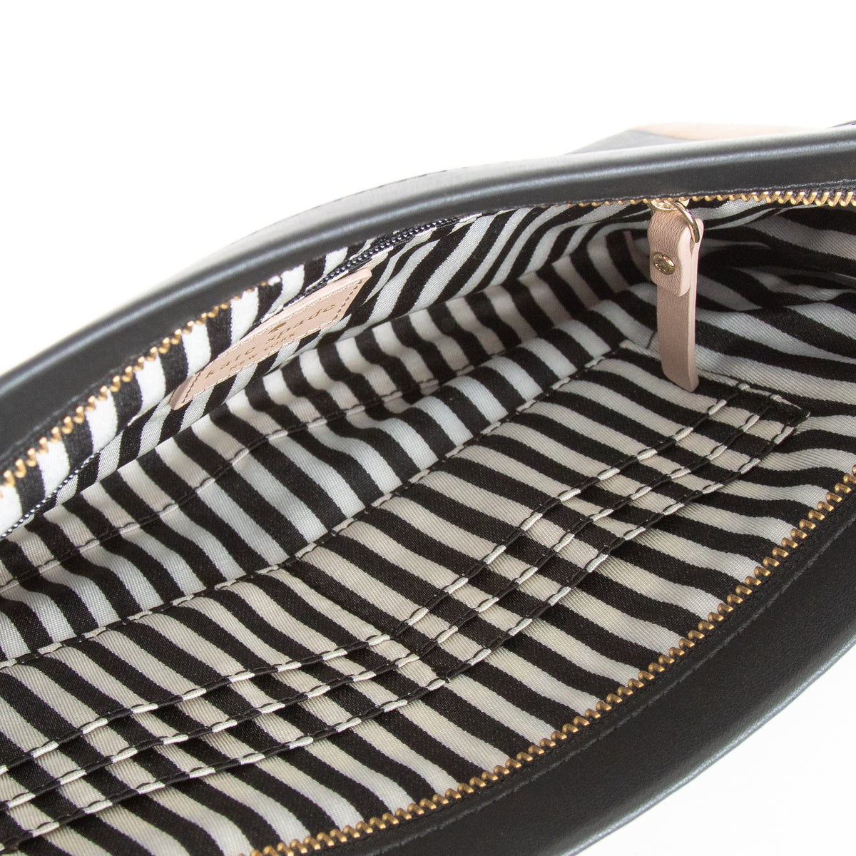 Kate Spade Tan Black Trim Clutch Bag