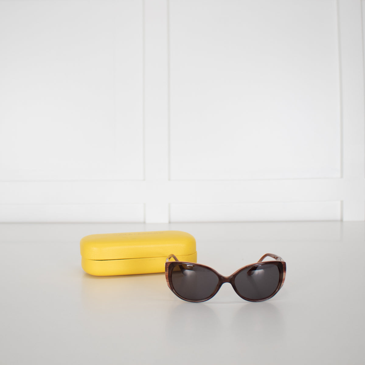 Tara Jarmon Brown Pink Oval Frame Diamante Detail Sunglasses