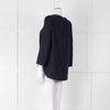 Second Female Navy Blue 3/4 Sleeve Top