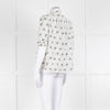 ME + EM Cream Khaki Floral Cotton Scallop Lace Trim Top