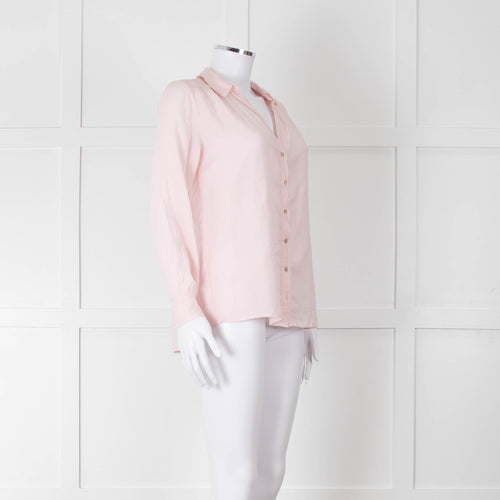 Ba&sh Shell Pink Cotton Long Sleeve Blouse