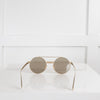 Versace Metallic Round  Sunglasses