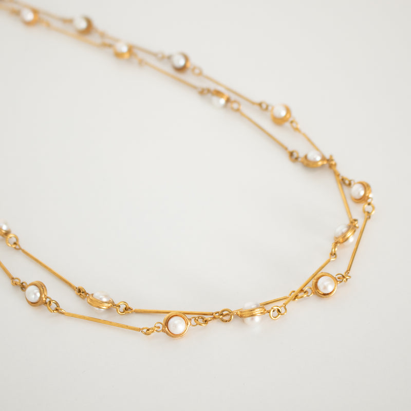 Sylvia Toledano 22k Gold-Plated Pearl Long Necklace