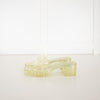 Gucci Cream Clear Logo Rubber Slides