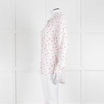 Rails White Pink Lips Print Shirt