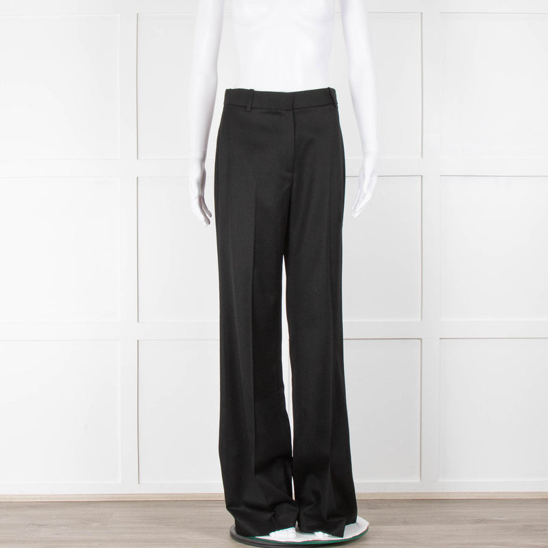 Nili Lotan Black Wide Leg Trousers