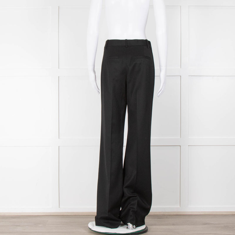 Nili Lotan Black Wide Leg Trousers