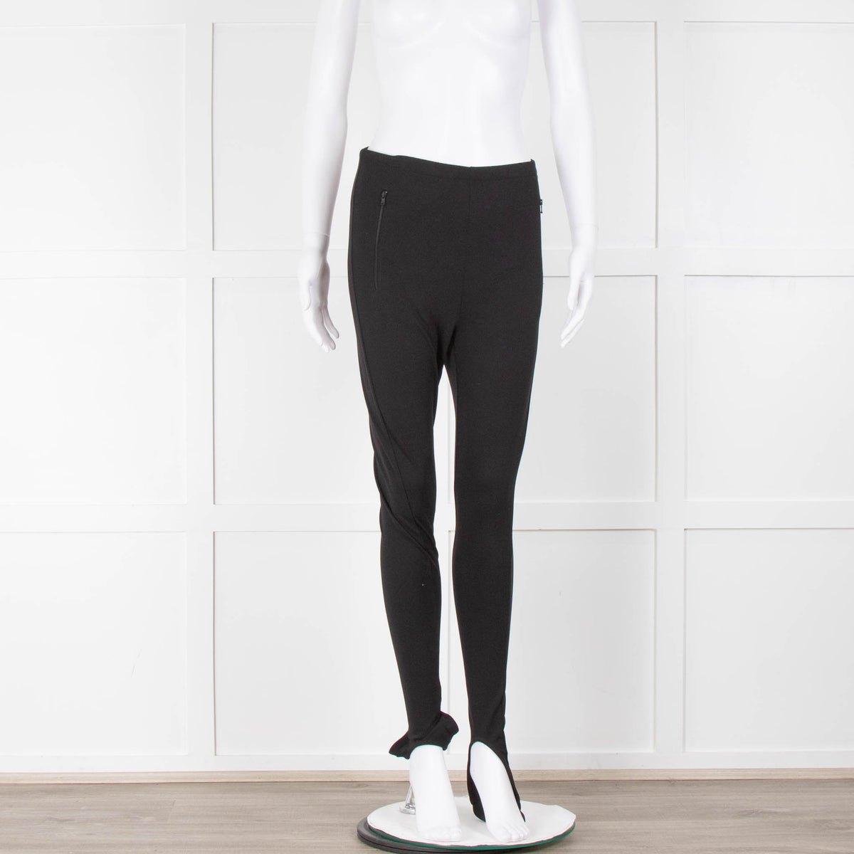 Wardrobe.NYC Black High Waisted Stirrup Trousers