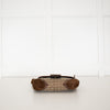 Coach Beige Canvas Brown Suede Soho Flap Shoulder Bag