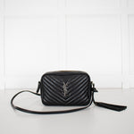 Saint Laurent Black Camera Lou Medium Bag