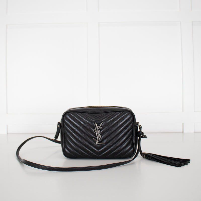 Saint Laurent Black Camera Lou Medium Bag