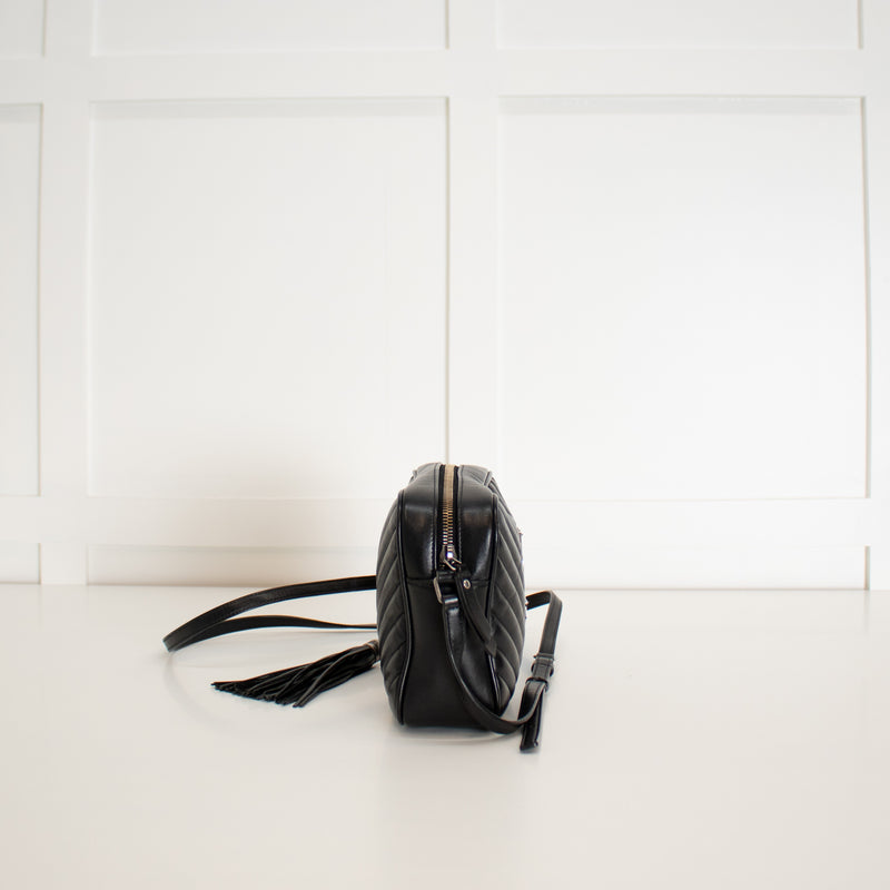 Saint Laurent Black Camera Lou Medium Bag