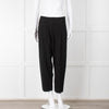 ME + EM Black Side Zip Back Buckle Trousers