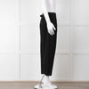 ME + EM Black Side Zip Back Buckle Trousers