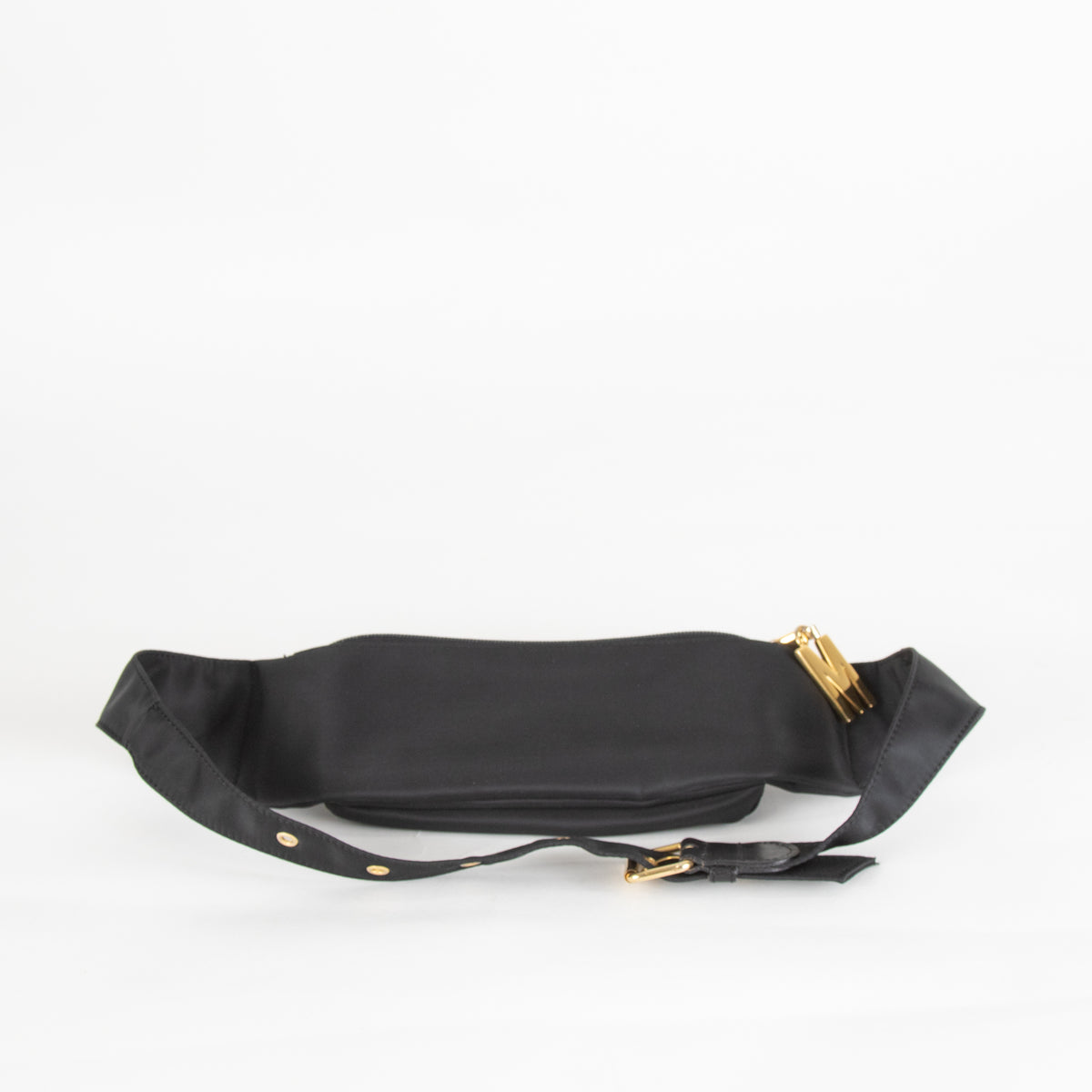 Moschino Black Nylon Belt Bag