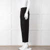 ME + EM Black Side Zip Back Buckle Trousers