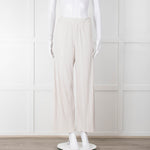 Max Mara Leisure Cream Pleated Trousers