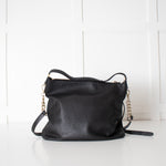 Michael Kors Black Grainy Leather Shoulder Bag