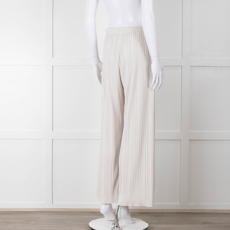 Max Mara Leisure Cream Pleated Trousers