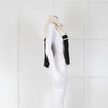 Sandro Cream & Black With Zip Front Wool Mix Tabard