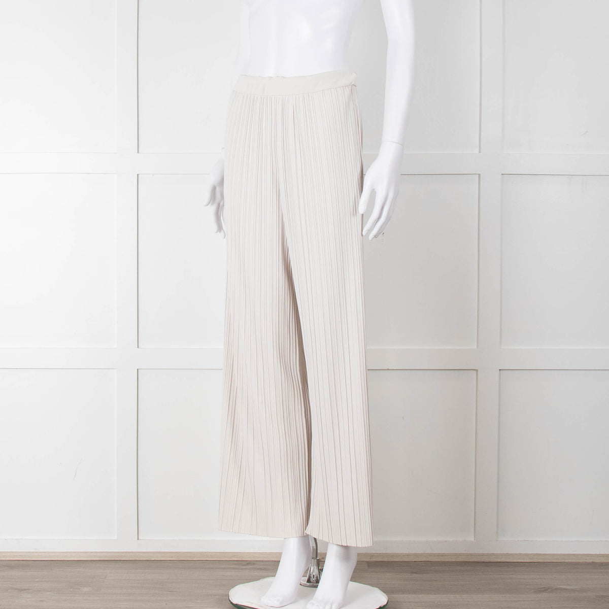 Max Mara Leisure Cream Pleated Trousers