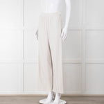 Max Mara Leisure Cream Pleated Trousers