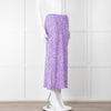 PS Paul Smith Lilac Grey Swirl Print Midi Skirt
