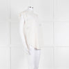 Sandro Cream Lace Trim Sleeveless Top