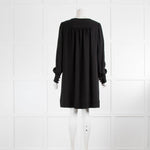 Prada Black Circle Button Detail Tunic Dress