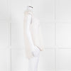 Sandro Cream Lace Trim Sleeveless Top