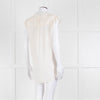 Sandro Cream Lace Trim Sleeveless Top