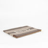 Celine Grey And Tan Logo Cloth Clutch Bag