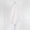 Sandro Cream Lace Trim Sleeveless Top