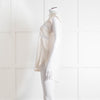 Sandro Cream Lace Trim Sleeveless Top