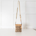 Coach Beige Signature Crossbody Bag