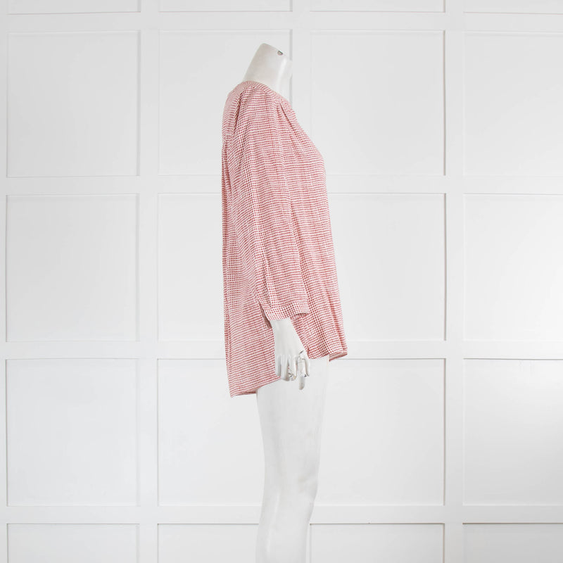 Rails Linen Pink Stripe Shirt