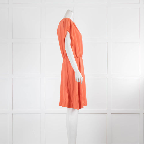 Red Valentino Orange Silk Dress
