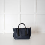 Radley Navy Blue Top Handle with Whipstitch Detail