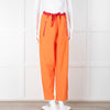 Serena Bute Orange Red Trim Draw String Trousers