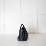 Radley Navy Blue Top Handle with Whipstitch Detail