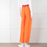 Serena Bute Orange Red Trim Draw String Trousers