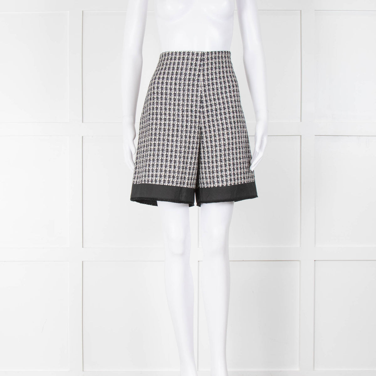 Moncler High Rise Tweed Shorts