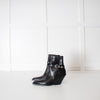 Celine Black Leather Jodphur Ankle Boot