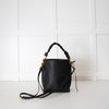 Coccinelle Black Grainy Leather Boheme Shoulder Bag
