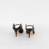 Malone Souliers Maureen Black Brown Detail Leather Heel Shoes