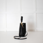 Coccinelle Black Grainy Leather Boheme Shoulder Bag