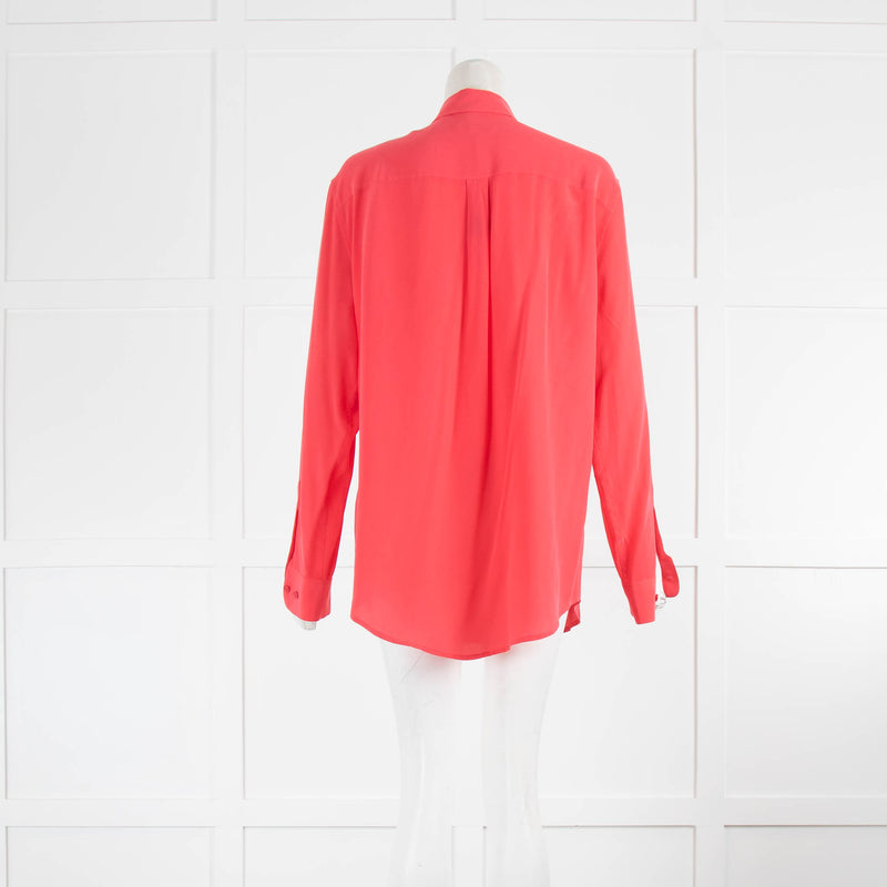 Equipment Pink Silk Button Down Shirt