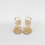 Jimmy Choo Gold Silver Heel Sandals