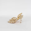 Jimmy Choo Gold Silver Heel Sandals