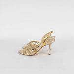 Jimmy Choo Gold Silver Heel Sandals